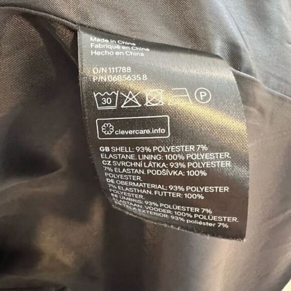 H&M Workwear Women’s Size 6 Black Full Zip Jacket Coat Professional Chic - Picture 10 of 12